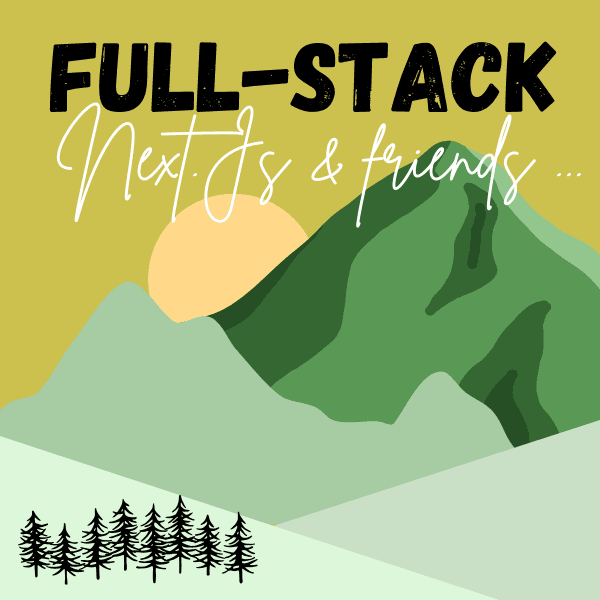 vignette avec paysage minimaliste pour présenter le travail en Full-Stack